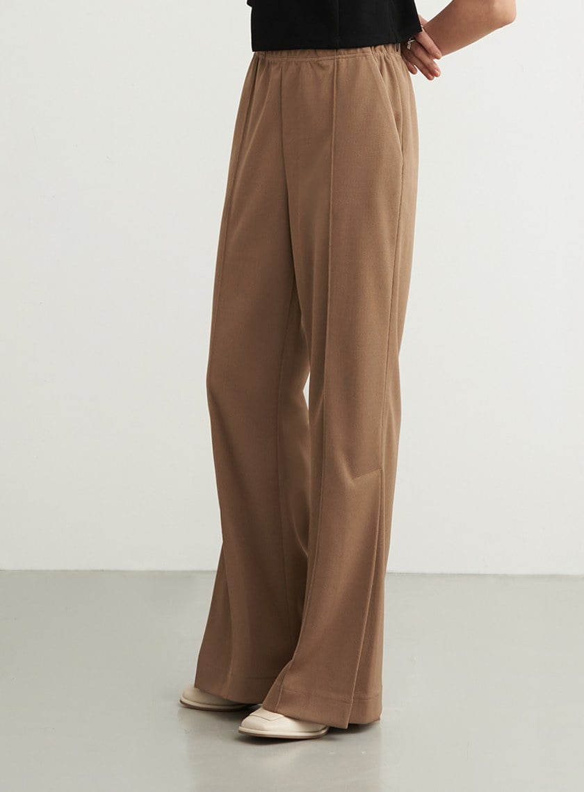 微喇叭休閒直筒褲